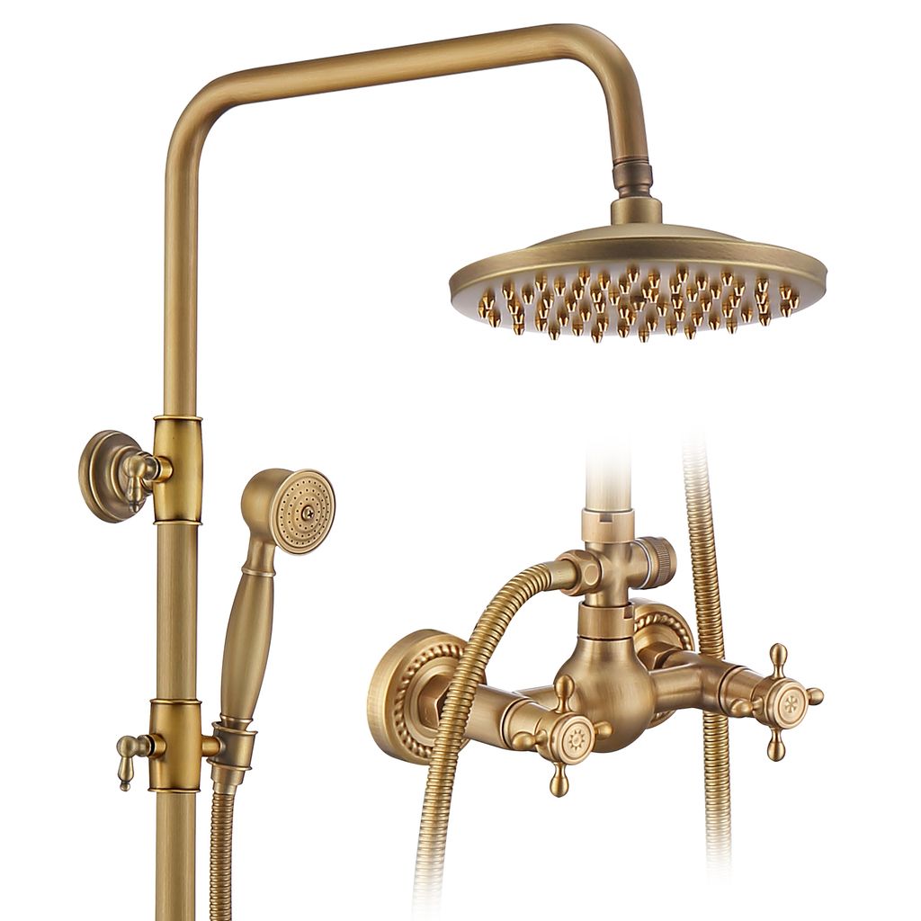 Duschsystem HOMELIVE Duschset mit Armatur Regendusche Set Produktbild 