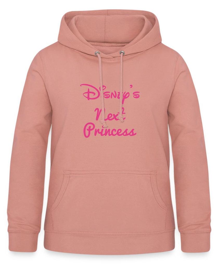 Disney Prinzessinen Disneys Next Princess Spruch Damen Hoodie, XL, Altrosa