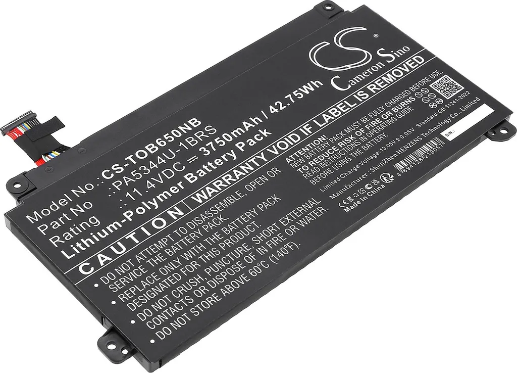 Batterie Haute Capacité pour Dynabook BJ65/FS Compatible PA5344U-1BRS
