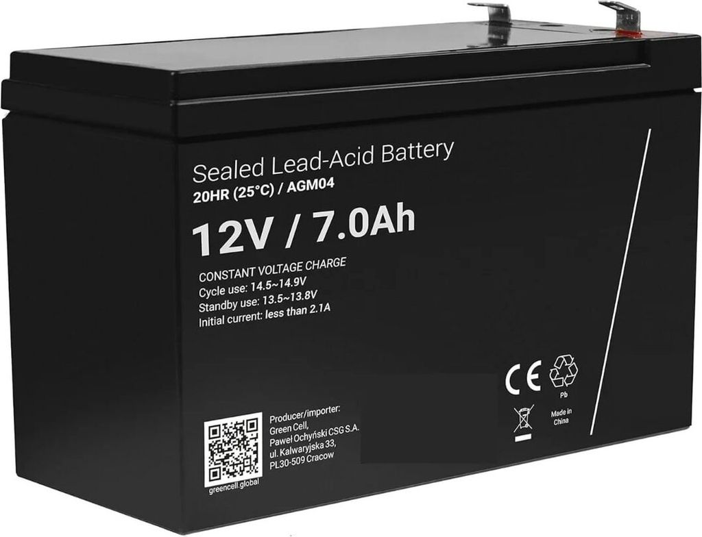 Batteria 12V 7,0Ah - per veicolo elettrico per bambini - Immagine del prodotto 