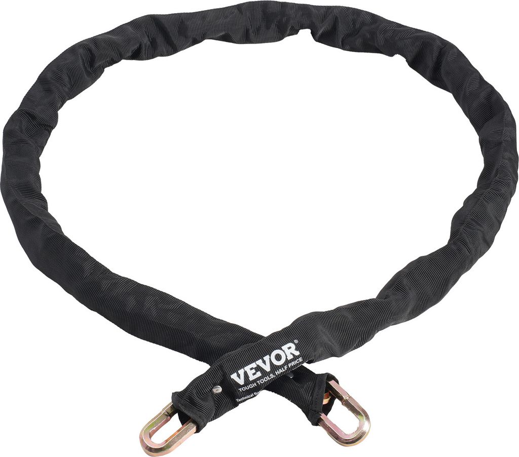 VEVOR Fahrradkettenschloss 1,8 m Fahrradkettenschloss mit hoher Sicherheit, robustes Diebstahlschutz-Fahrradschloss aus Metallstahl, perfekt für F...