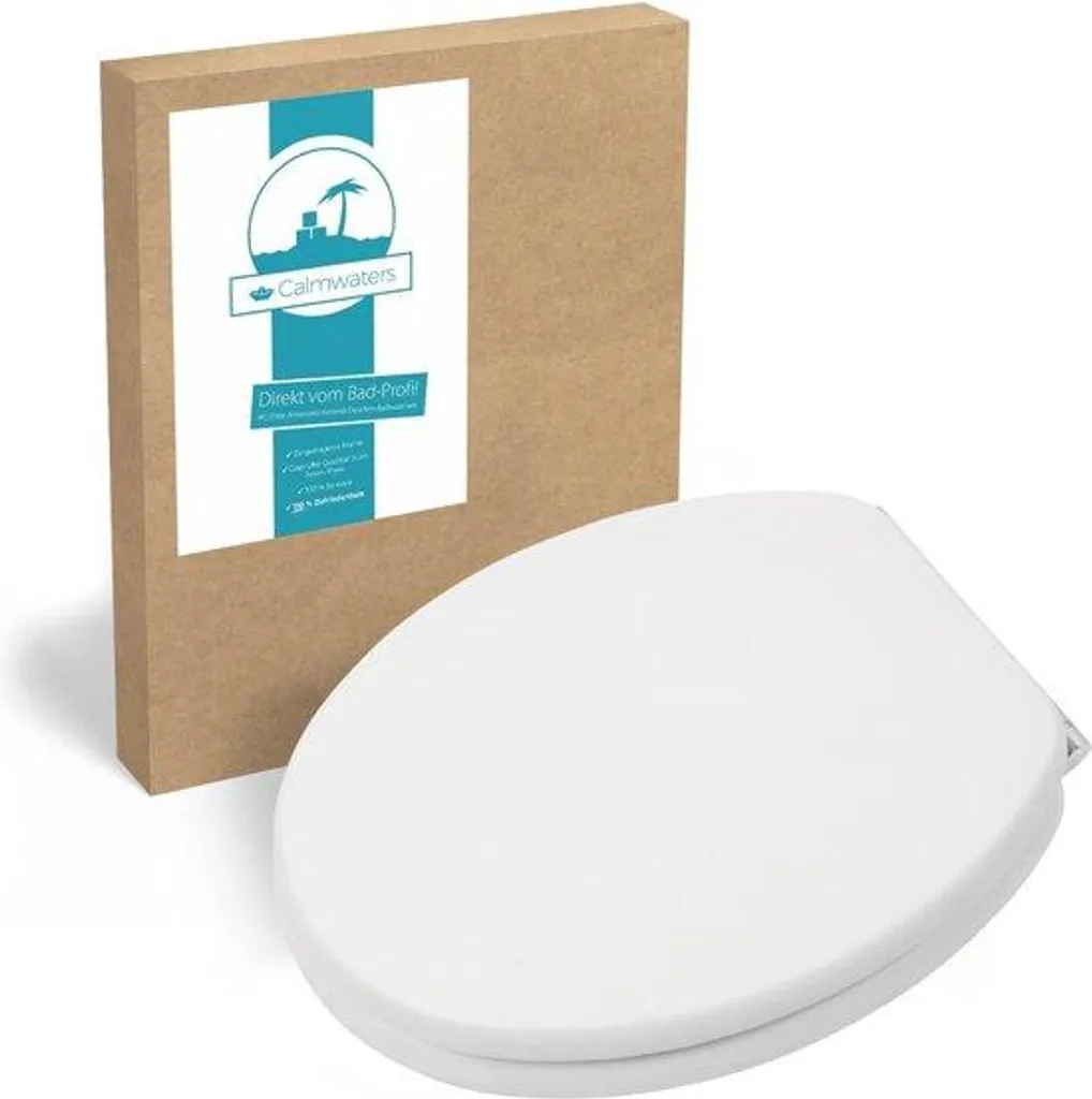 Lunette de toilette bois Modern Wellness : siège WC avec fermeture douce