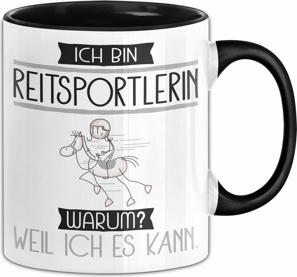 Reitsportlerin Tasse Geschenk Ich Bin Reitsportlerin Warum Produktbild 