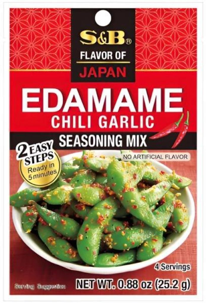 S&b | Gewürzmischung Für Edamame - 25,2g - Mit Chili Und Knoblauch - Japanische Gewürze Online - Edamame Gewürzmischung