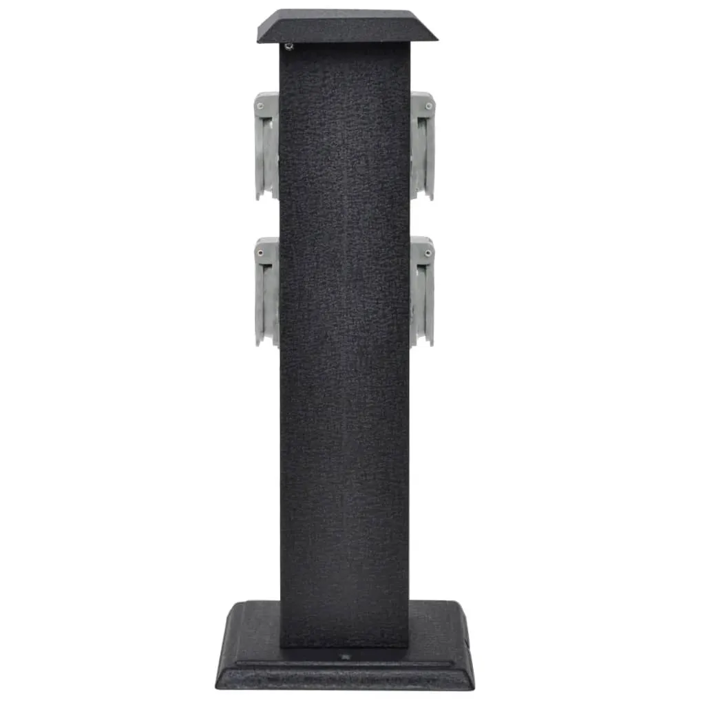 Solution prises extérieures : colonne de prise de courant noire étanche - 3