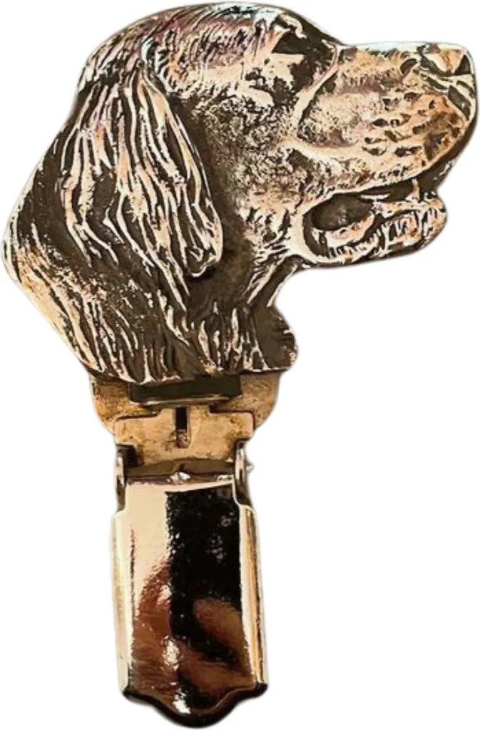 Clip Porta Numero Gara Irish Setter - Spilla Argento Art-Dog Prezzo