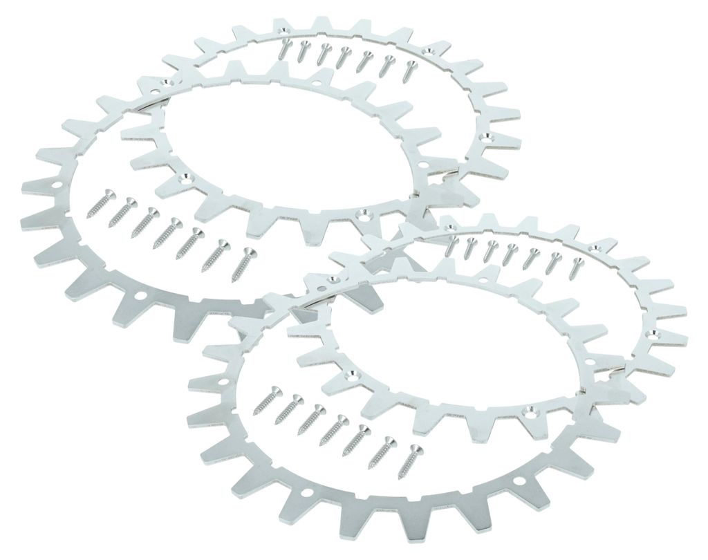 vhbw 4x Spikes kompatibel mit Worx L WR147E.1, WR148E, WR153E, WR155E Mähroboter - Edelstahl, 24 Zähne
