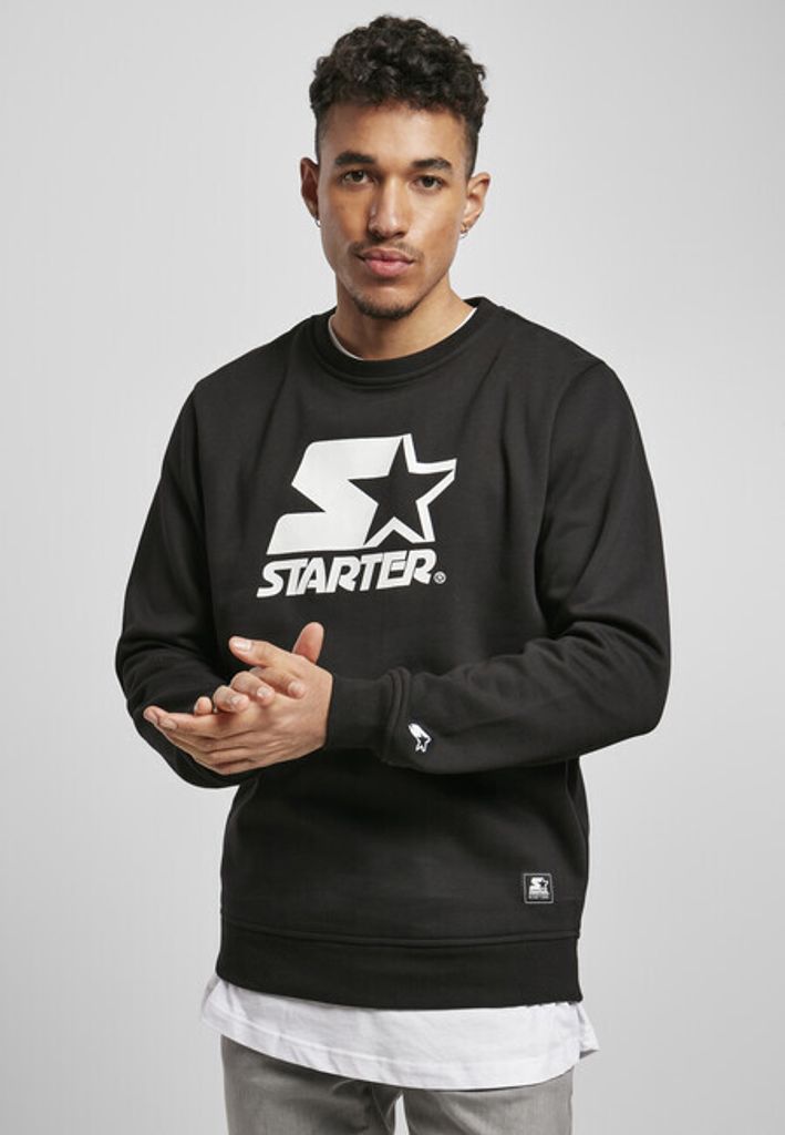Męska bluza Starter Logo Crewneck, czarna – rozmiar L Zdjęcie produktu 