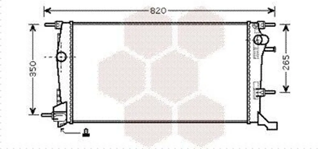 Refroidisseur d'eau Van Wezel ultra résistant aux chocs thermiques