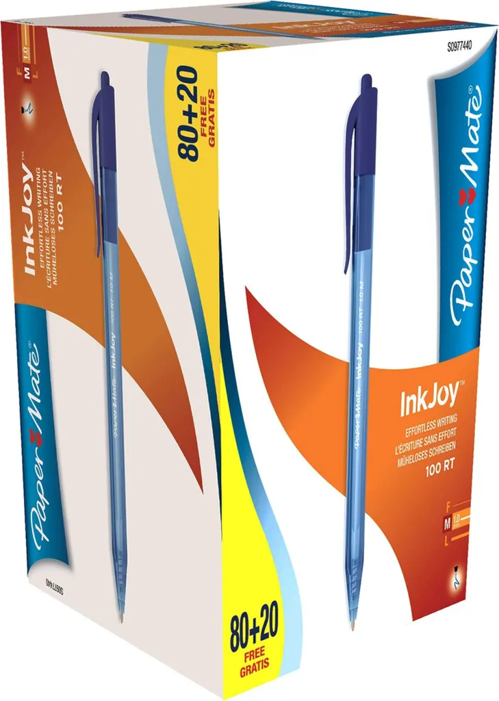 Maxi Pack Paper Mate S0977440 InkJoy 100 RT - Penne Blu a Scatto