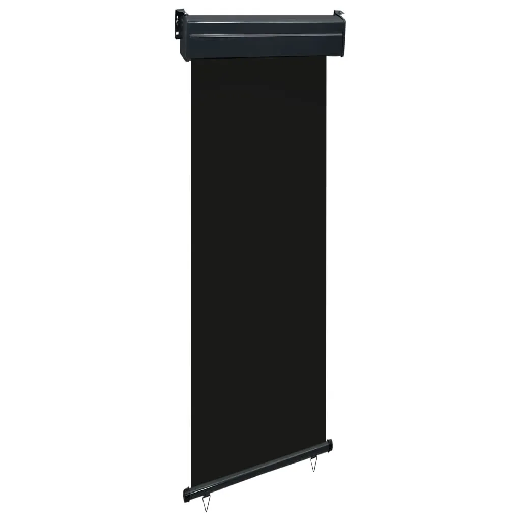 Tenda Avvolgibile Laterale 65x250 Nera | Alluminio e Poliestere UV