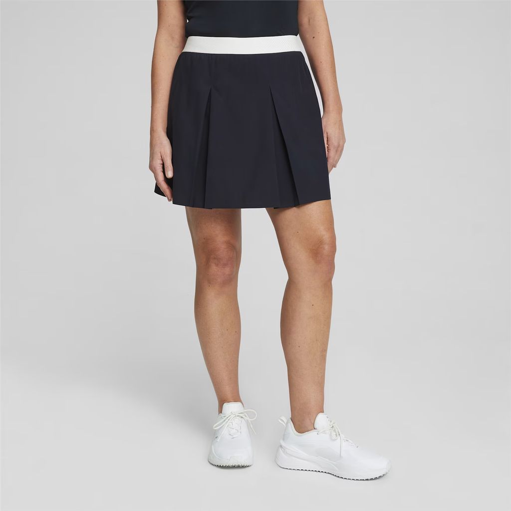 PUMA W Club Pleated Skirt DEEP NAVY-WHITE GLOW S