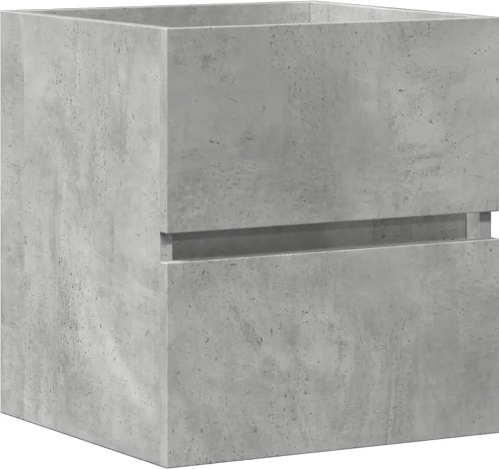 vidaXL Mobile Sottolavabo o Comodino 41 cm - Grigio Cemento Multistrato