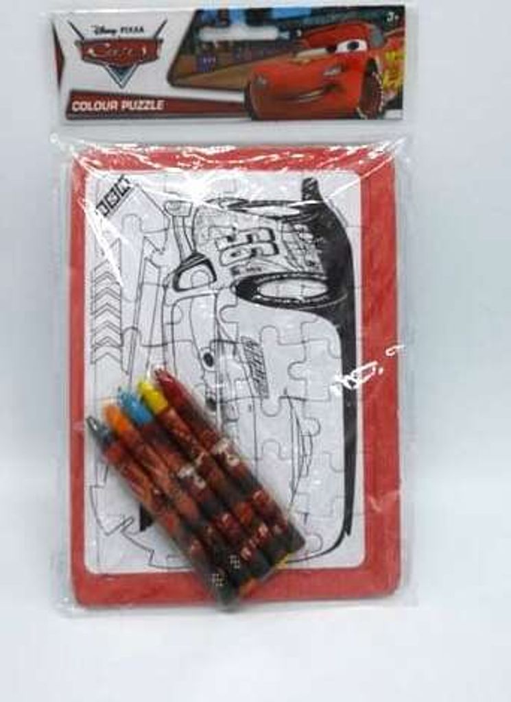 Van der Doelen-Autos-Puzzle – zum Ausmalen – 28 Teile mit Buntstiften