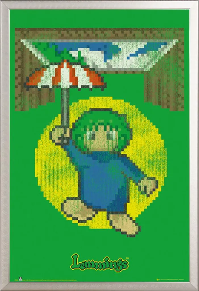 Decorazione Parete Lemmings - Cornice Alluminio Shinsuke Argento