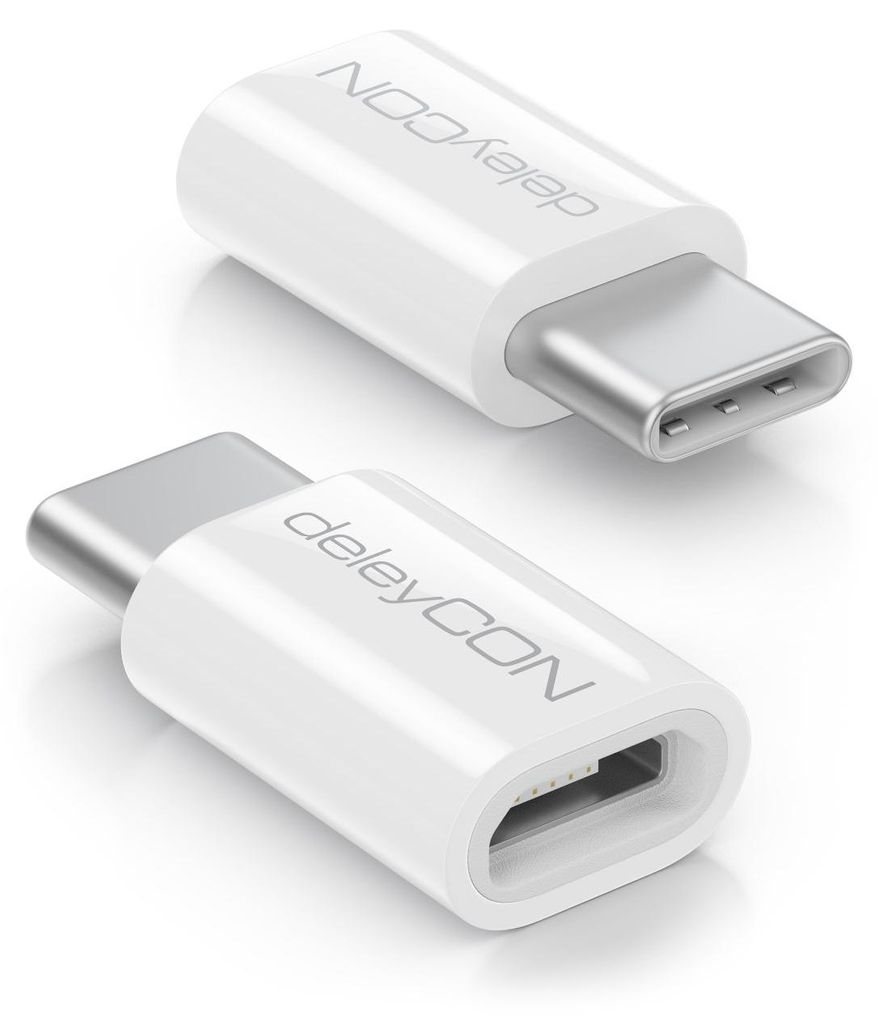 deleyCON USB-C Adapter Micro-USB Buchse auf USB C Stecker, Produktbild 