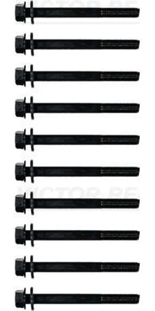 Set 10 Bulloni Testata VICTOR REINZ 14-32355-02 per Chevrolet e Audi