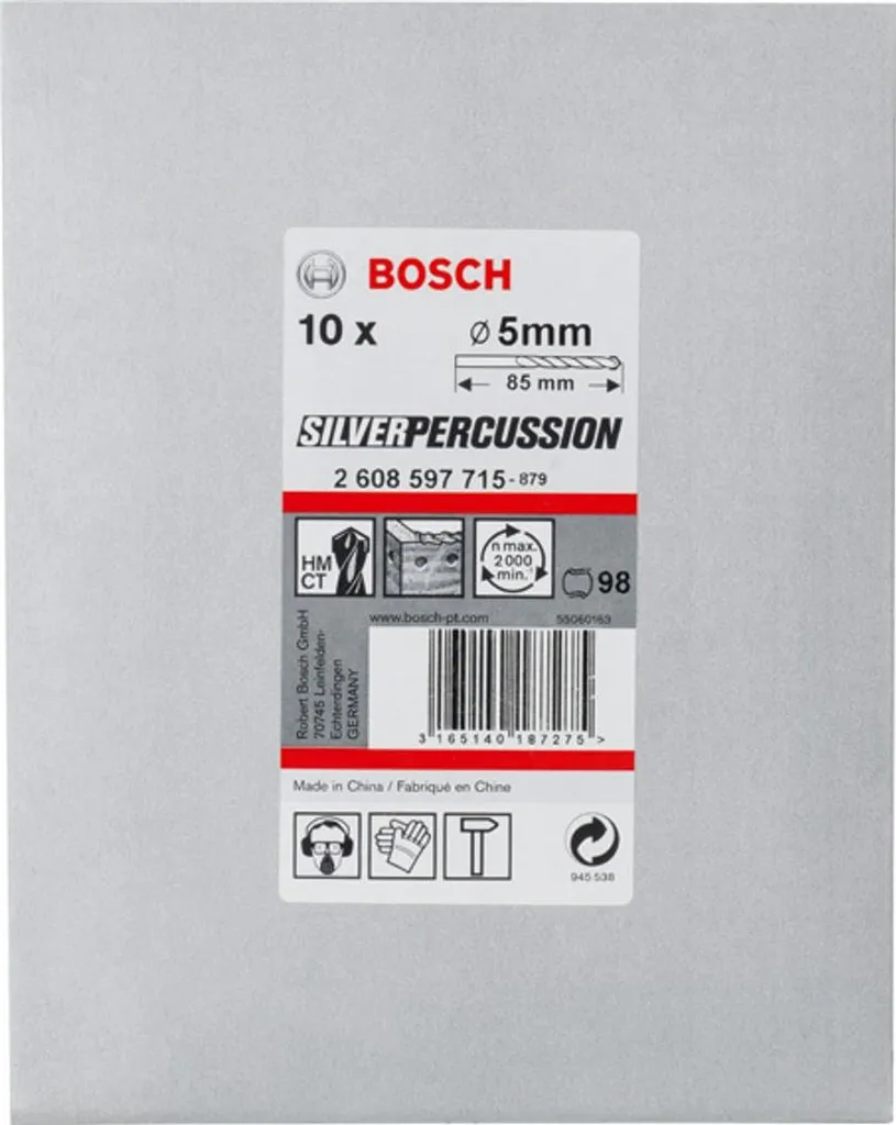 Punta Cemento Silver Percussion 5mm x 50mm | Qualità Professionale Prezzo Top