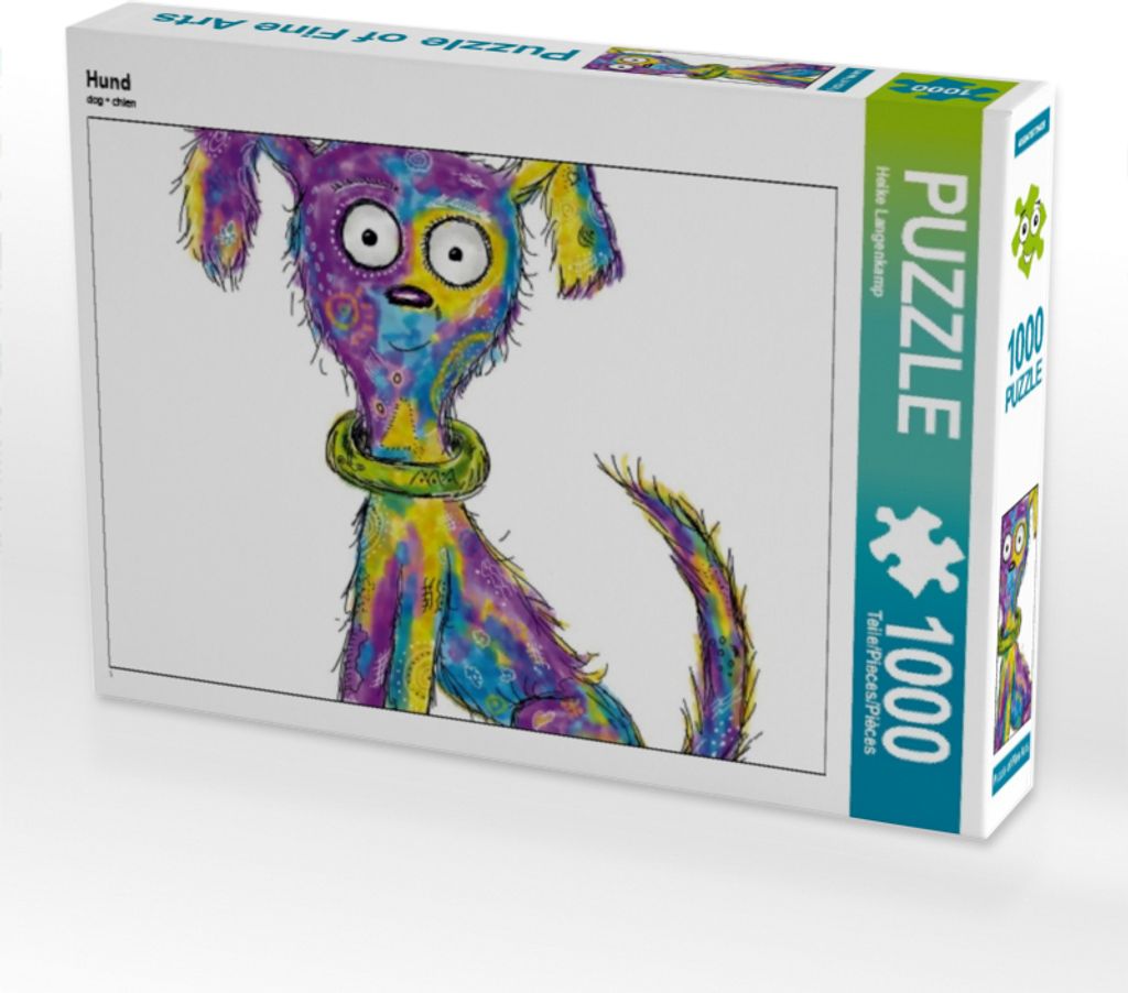 CALVENDO Puzzle Hund 1000 Teile Puzzle quer | 1000 Teile Lege-Größe 64x48cm Foto-Puzzle für glückliche Stunden