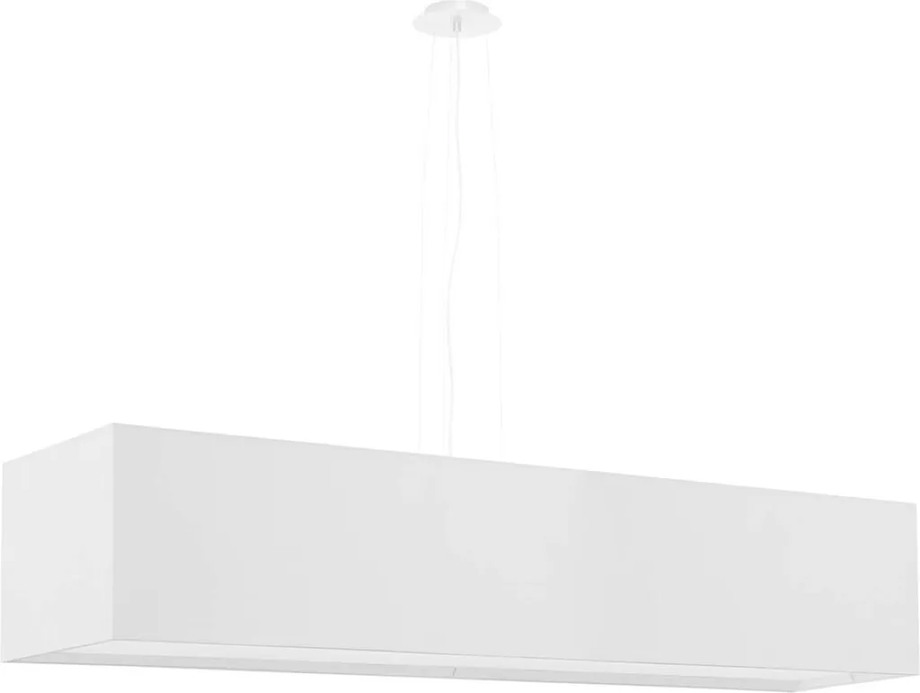 Luminaire Suspendu pour Table de Salle à Manger Lustre Blanc 120cm