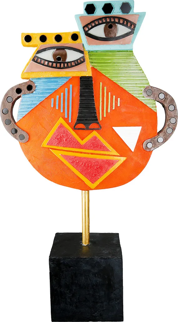 Décoration de Bureau Sculpture Visage Kupka Moderne Art Abstrait 47cm