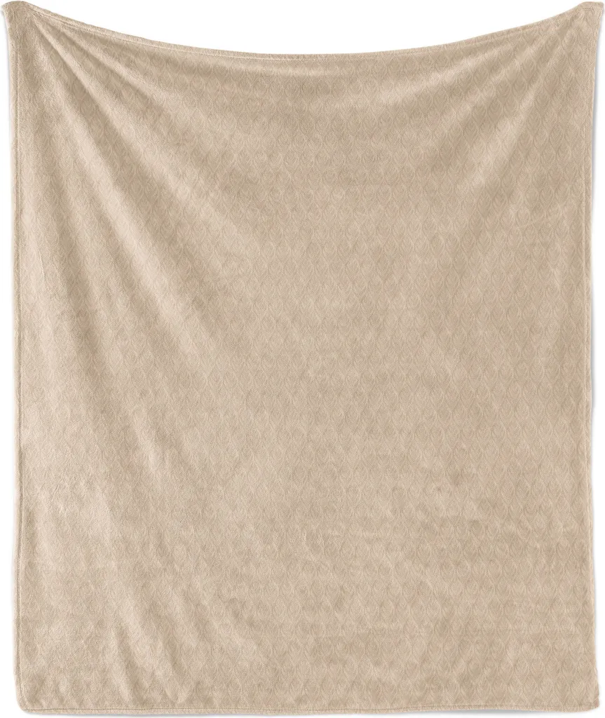 Offerta Coperta Pile Flanella ABAKUHAUS Beige 125x175 cm - Top Qualità