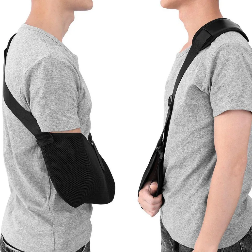 Écharpe de bras réglable médicale pour immobilisation épaule noire - 7