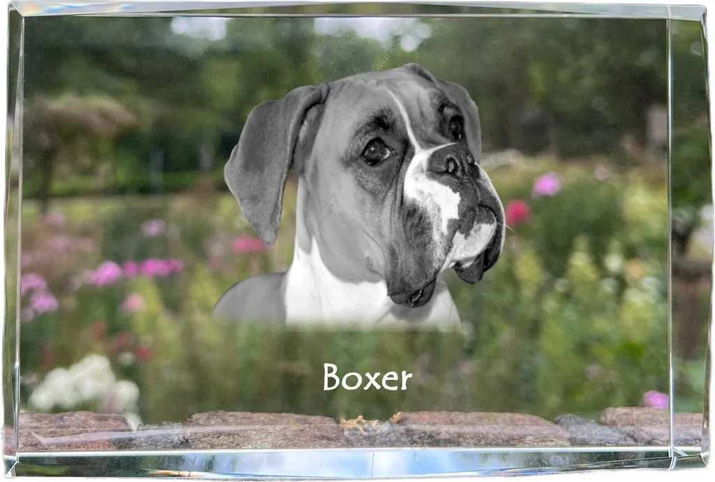 Art-Dog Boxer III: Foto in Vetro Cristallo - Per Veri Intenditori della Razza