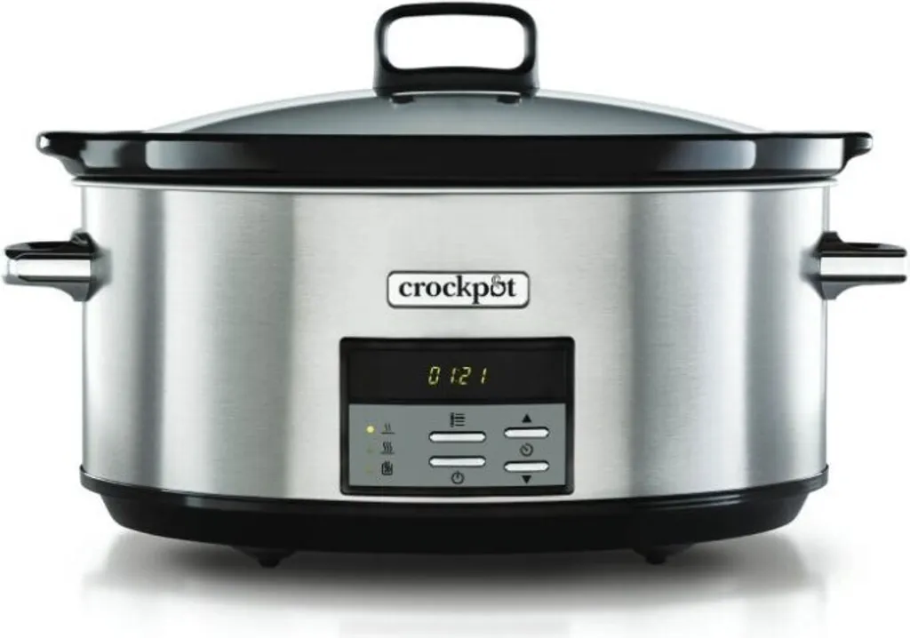 Crock-Pot Mijoteuse Programmable Inox 7,5L avec Écran Numérique