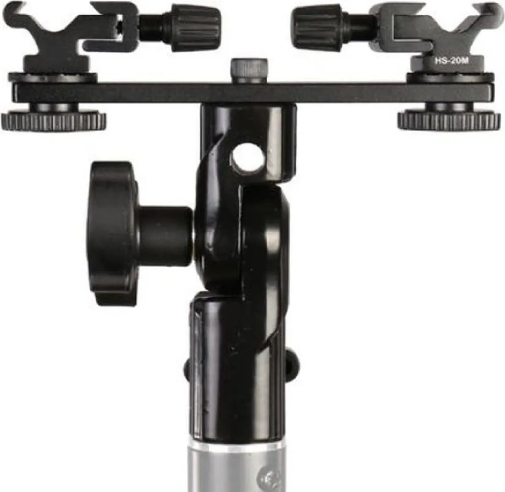 Support Falcon Eyes CLD-14A pour Combiner Deux Flashs sur Pied d'Eclairage