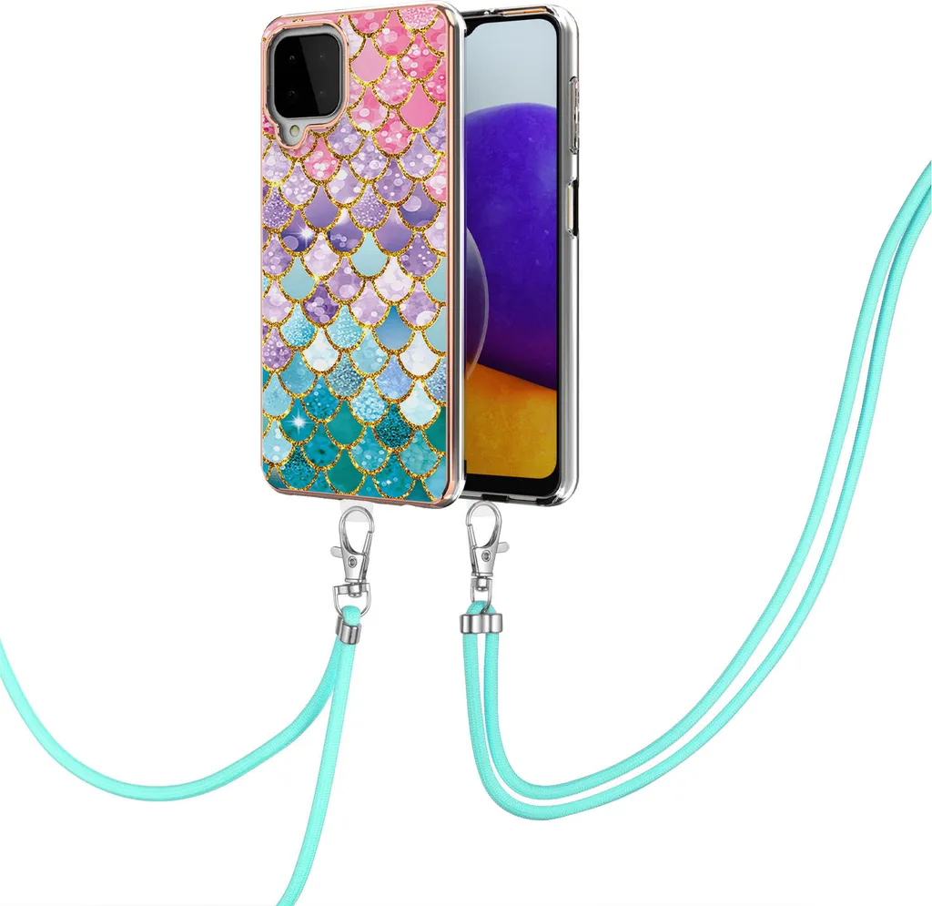 Cover Samsung A22 4G per Genitori - Custodia con Laccetto Sicura