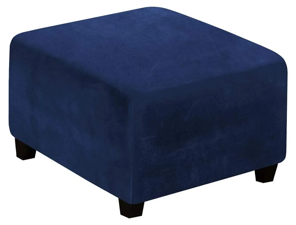 Housse de protection pour pouf bleu marine - Idéal rénovation de salon