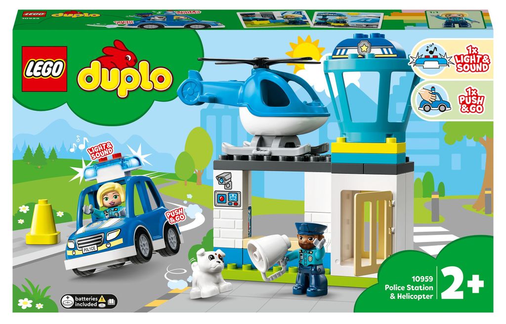 LEGO 10959 Stazione di polizia DUPLO con elicottero, auto Immagine del prodotto 