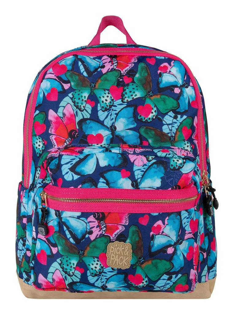 Zaino Scuola Pick & Pack Butterfly 21L Navy | Qualità Prezzo Imbattibile