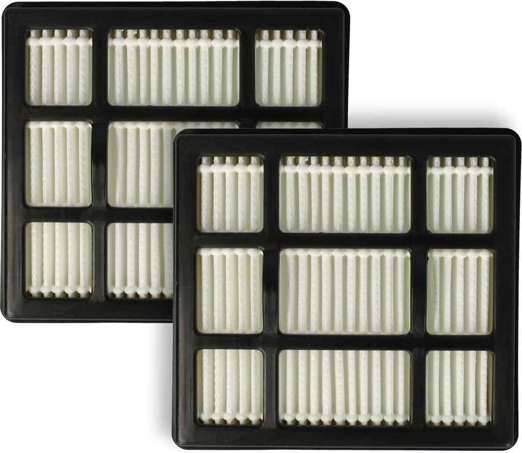 vhbw 2x Staubsaugerfilter Ersatz für Ariete 00P274100AR0, AT5185394300 für Staubsauger - HEPA-Filter Schwarz Weiß