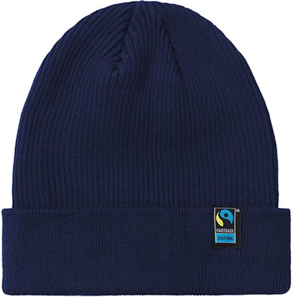 Neutral O93056 | Mixed Knit Beanie - 100 % gekämmte Baumwolle - Farbe: Navy - Größe: One Size