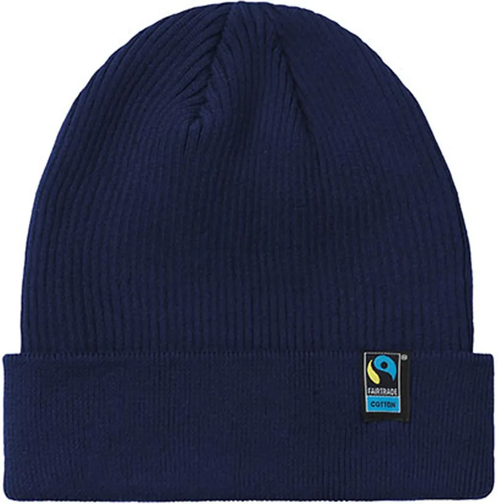 Bonnet en Maille Tricotée Marine - Accessoire en Pur Coton Doux Neutral