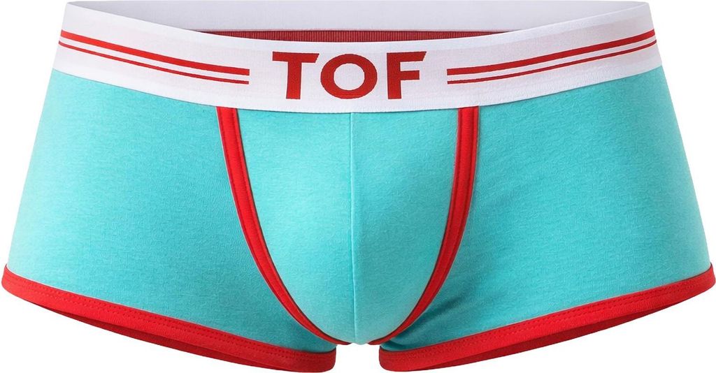 TOF Paris - Herren Boxer Slip Unterwäsche - French Trunk Turquoise - 1x Größe M