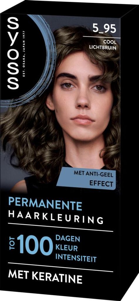 SYOSS – Permanente Coloration 5-95 – Haarfärbemittel – Permanente Haarfärbung – Kühles Hellbraun – Grauabdeckung – Reduziert Haarbru...