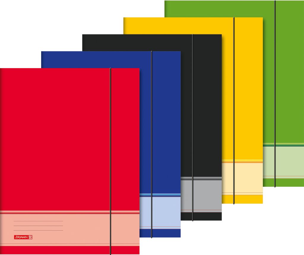 BRUNNEN Sammelmappe A3 Uni sortiert Gummizug 1047023 Produktbild 