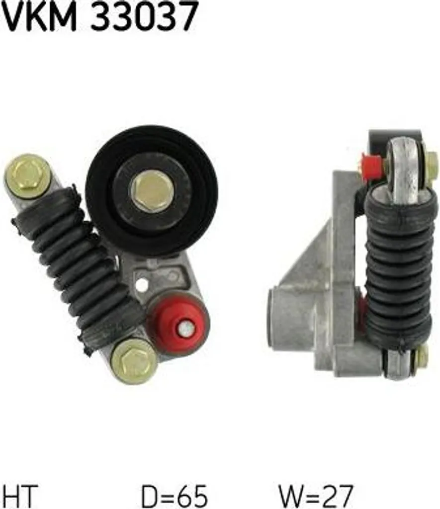 Galet Tendeur de Courroie Accessoire SKF VKM 33037 - Qualité Premium