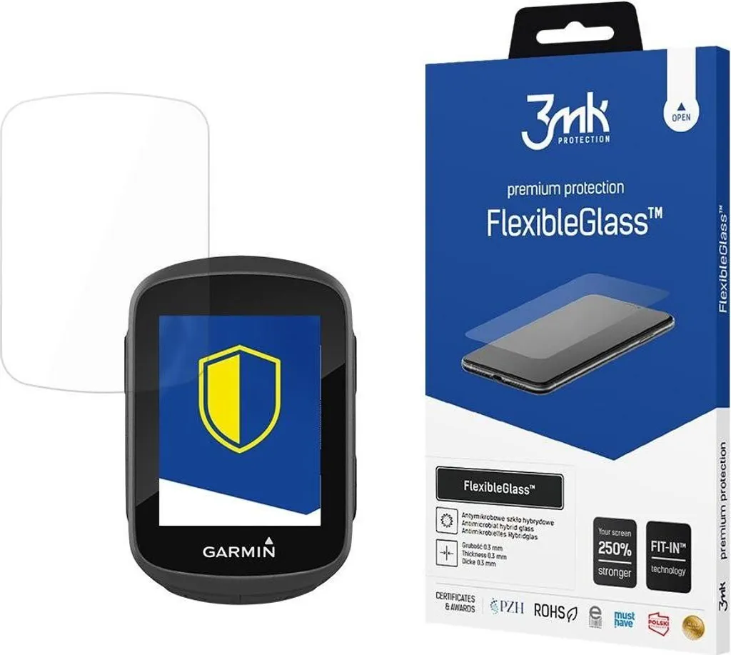 3mk FlexibleGlass per Garmin Edge 130: Pellicola Ibrida Ultra-Sottile