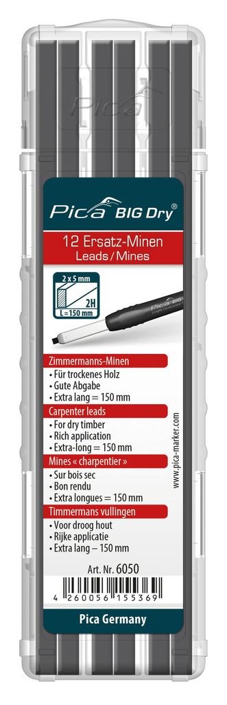 Pica 6050 Zimmermansminen/Ersatz – Minen | für trockenes Produktbild 