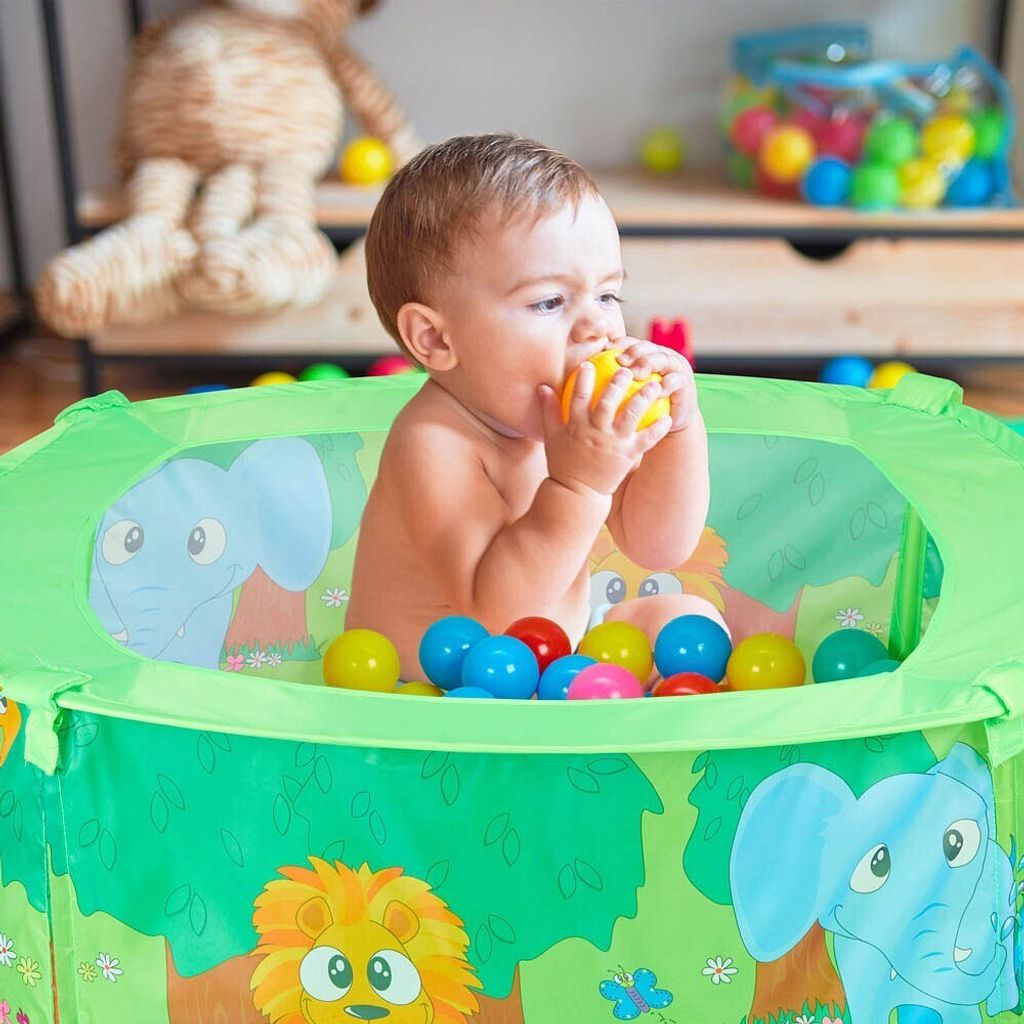 relaxdays Jungle Ball Pool zielony 80,0 x 80,0 x 29,0 cm Zdjęcie produktu 8