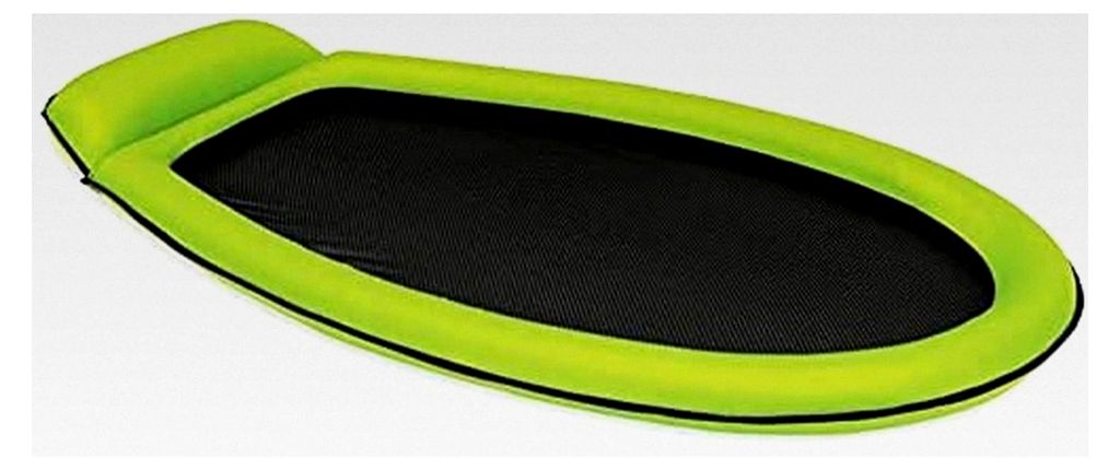 Aufblasbare Wasserhängematte mit Mesh-Matte