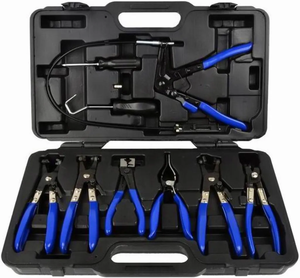 GEKO G01655 Kit Pinze Stringitubo 9pz - L'Indispensabile per Meccanici