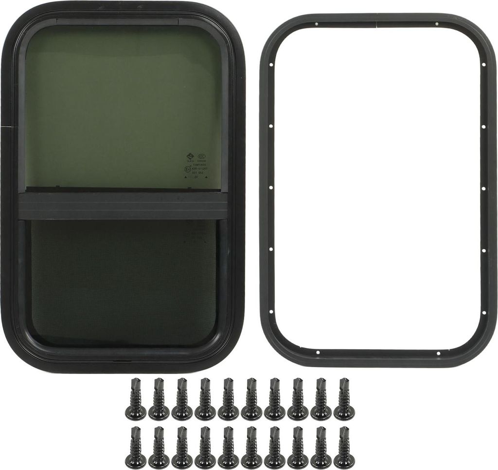 RV -Fenster 590x390mm getöntes Temperaturglas vertikales horizontales Schieben für Camper Anhänger Baufahrzeuge