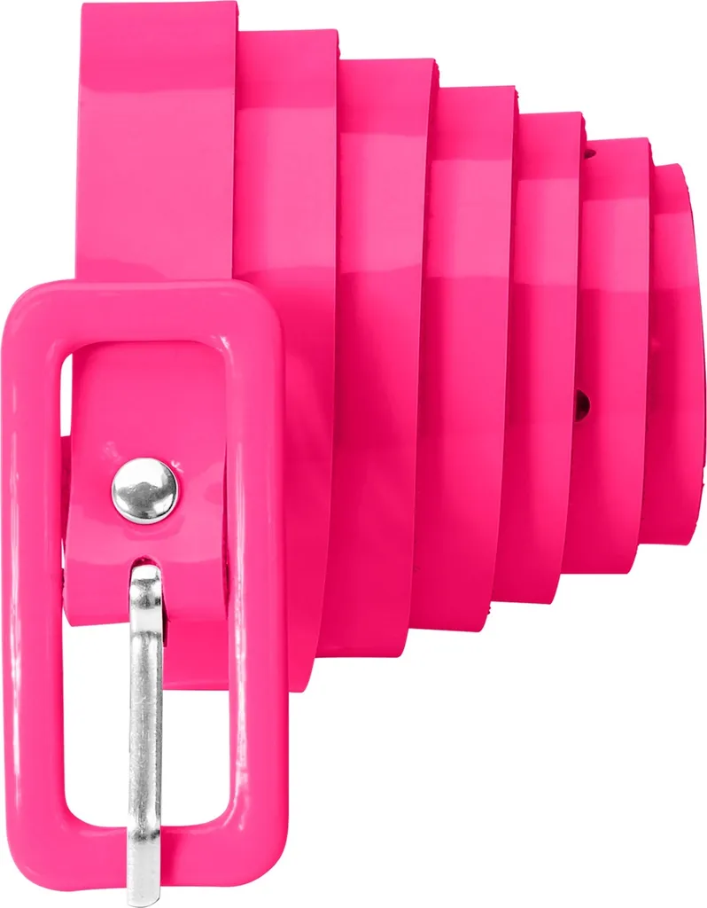 Cintura Skinny Rosa Neon Vernice 111x1,5 cm | Trend Barbiecore 2026