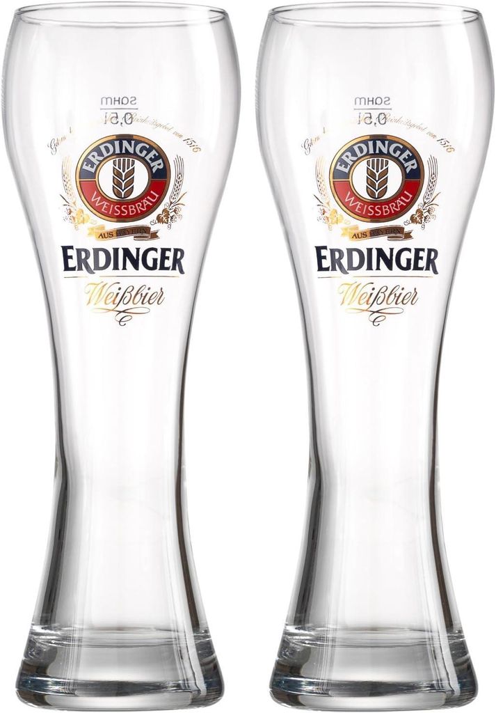 Erdinger Weizenbier Weissbier Gläser 0,5l - 2 Stück - Produktbild 