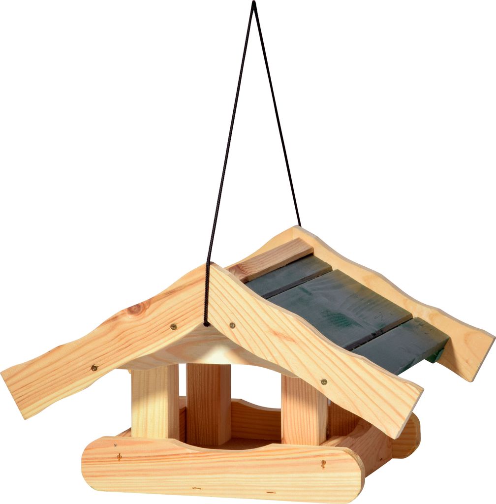 dobar Vogelfutterhaus aus Holz "Arsuk" hängend